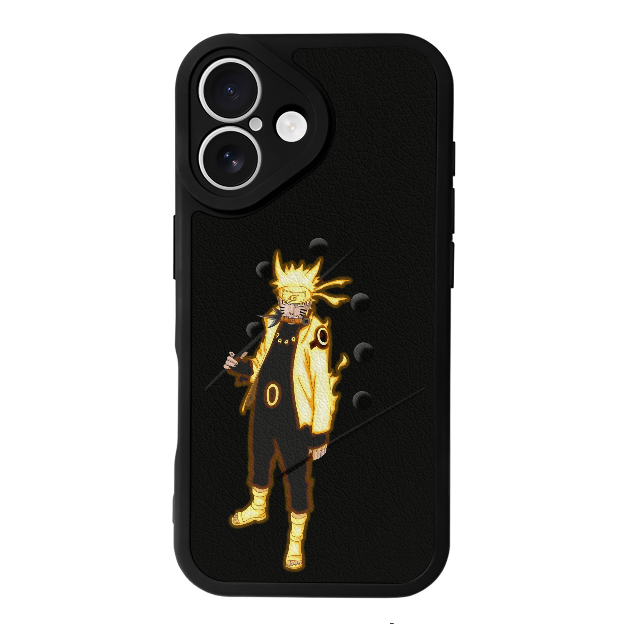 （画像用） NARUTO -ナルト- うずまき ナルト Uzumaki Naruto 【iPhone 16シリーズ対応】シリコンスマホケース（レザー調） 材質：シリコン